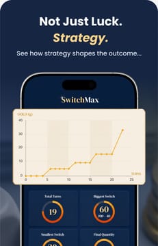 SwitchMax: Not just luck. Strategy. See how strategy shapes the outcome